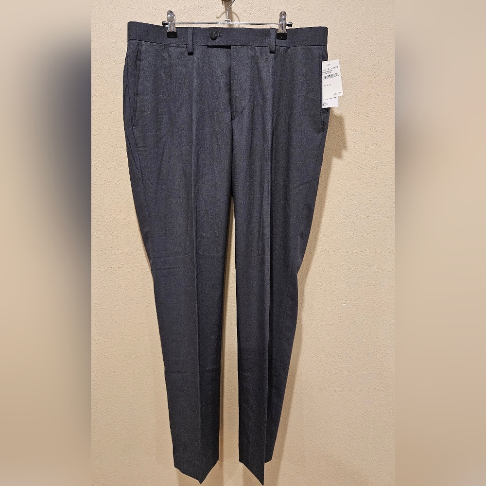 New Nordstrom Rack Women's Modern Fit Charcoal Dress Pants, 35 X 32